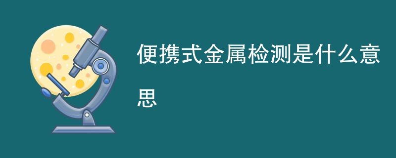 便携式金属检测是什么意思