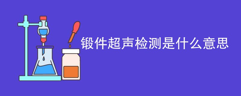 锻件超声检测是什么意思