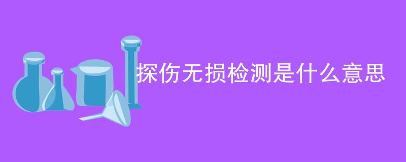 探伤无损检测是什么意思