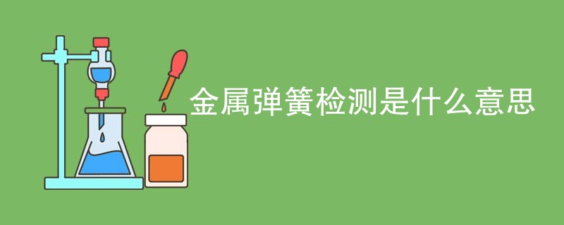 金属弹簧检测是什么意思