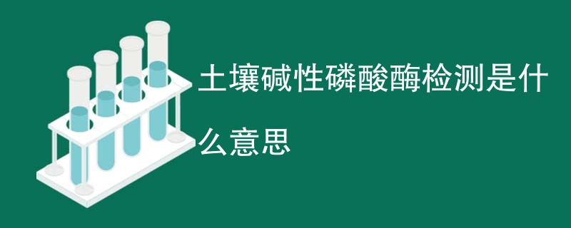土壤碱性磷酸酶检测是什么意思