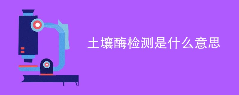 土壤酶检测是什么意思