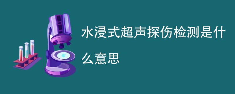 水浸式超声探伤检测是什么意思