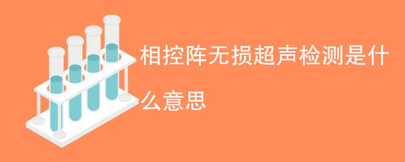 相控阵无损超声检测是什么意思
