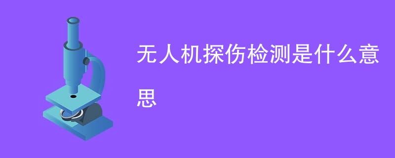 无人机探伤检测是什么意思
