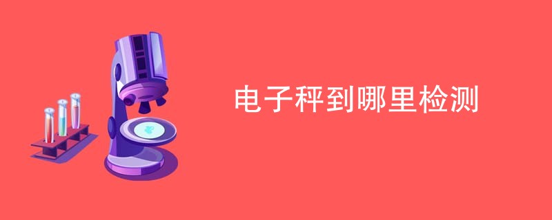 电子秤到哪里检测